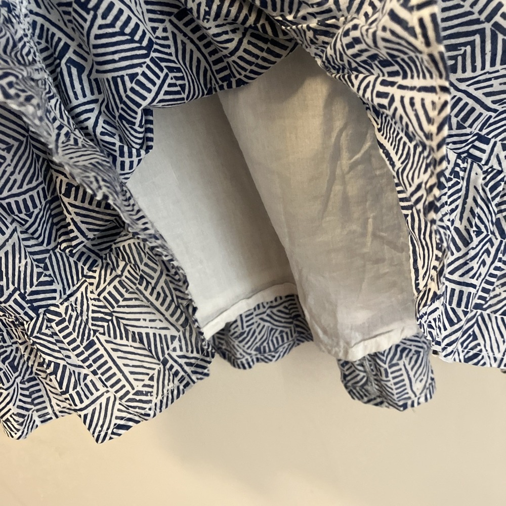 Orientique Naturally Australian  Dress XS Blue White Organic Cotton  Travel - Picture 6 of 10